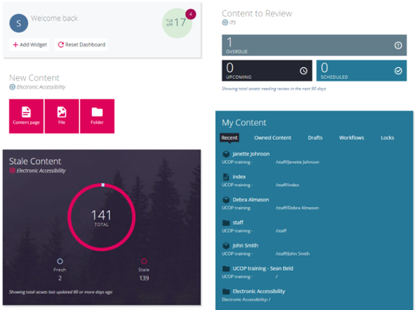 Cascade dashboard