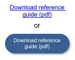 Should downloading a PDF be initiated with a link or a button?