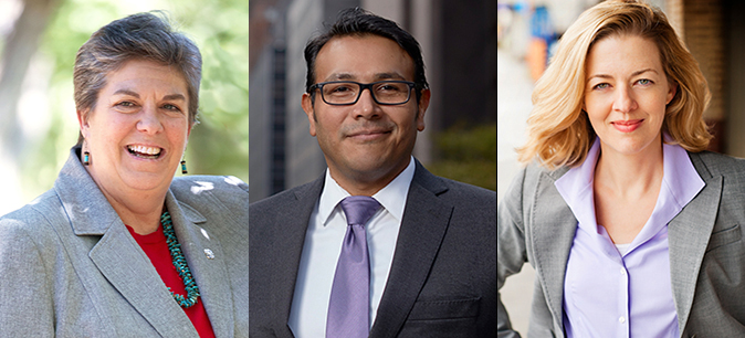 Glenda Humiston, Jorge Silva, and Cathy O'Sullivan.