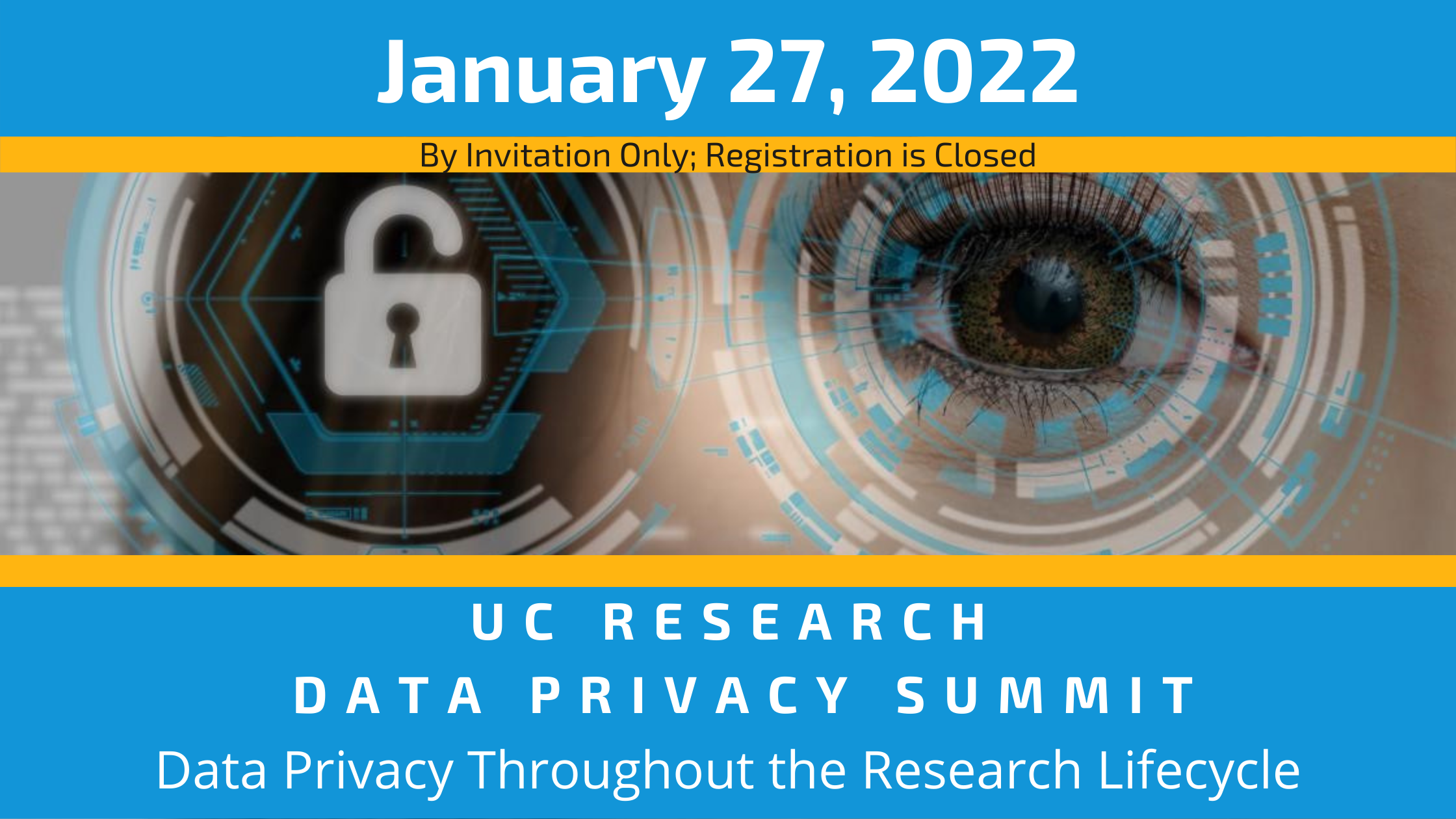 Banner for the UC Research Data Privacy Summit