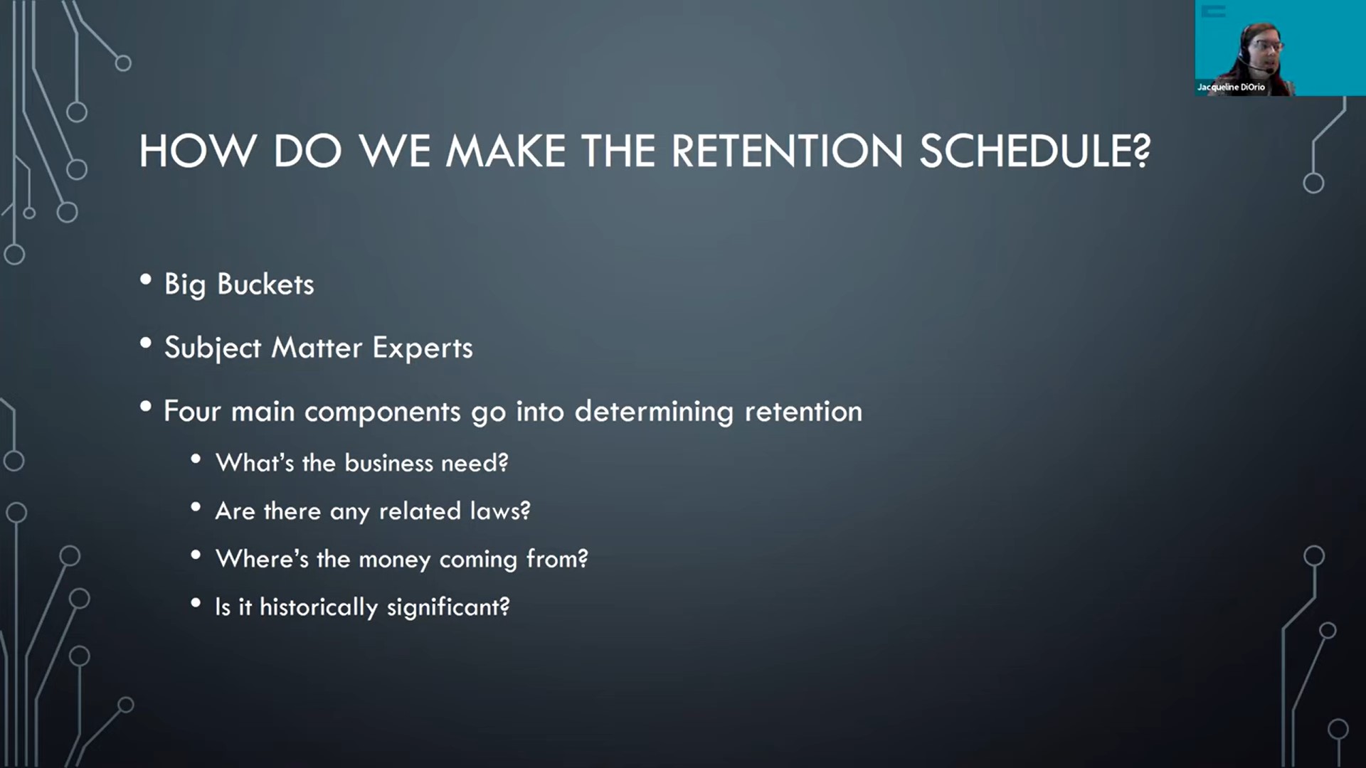 Four Components of a Retention Schedule  - YouTube