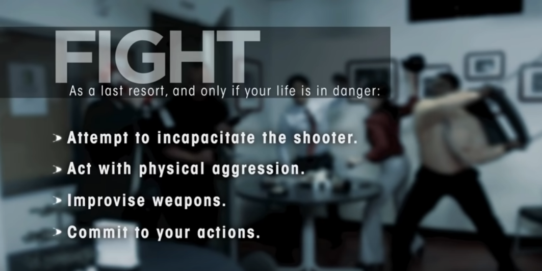 fight instructions on self protection