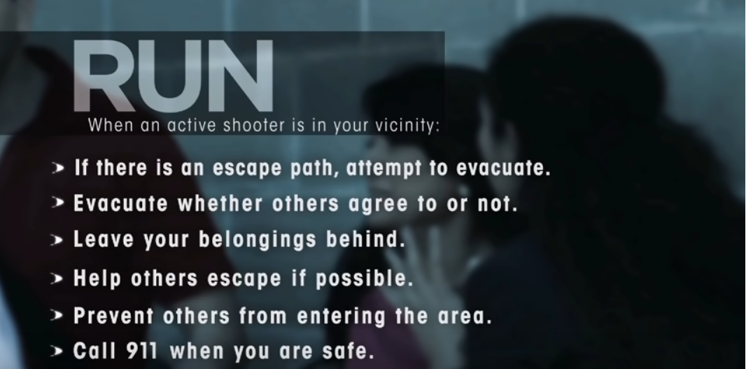 run instructions on self protection