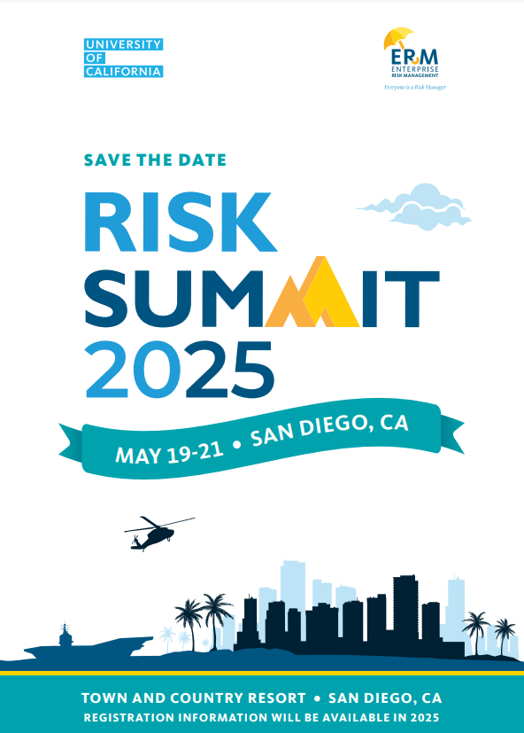Risk Summit 2025 save-the-date: May 19-21, San Diego, California.